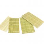Disposable Green Bamboo Sushi Rolling Matt Sheet 24x24cm for sale