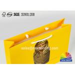 Cotton Handle Custom Printed Paper Bags CMYK Full Colors Design for sale