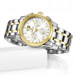 Custom Design Mens Quartz Watch Stainless Steel Bezel Logo Japan Movt OEM ODM Watch for sale