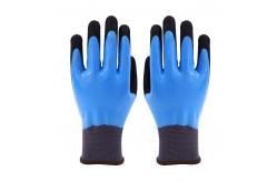 China Fully Coated Nitrile Work Gloves Double Coated Waterproof Safety Gloves Construction supplier