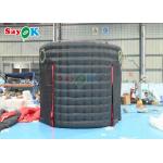 Custom Black Inflatable Dome Tent Birthday Party Inflatable Led 360 Photo Booth Enclosure