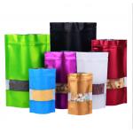 High Barrier Aluminum Foil Pouches 18*26cm Stand Up Plastic Printed Pouch With Window for sale