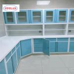 Three Section Slider Hospital c Furniture Disposal  Cabinet for Hospital % Clinic Industry L 3000*W 750* H 850 To 900 Mm for sale