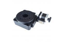 China 100mm Diameter Motorized Rotating Table Black With Worm Gear supplier