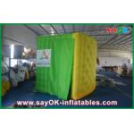 Christmas Photo Booth Foldable Inflatable Photobooth Shell Colorful Oxford Cloth With Led Strip for sale