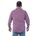 Plaid Twill 7.5oz Fire Resistant Welding Shirts Yarn Dyed Two Pocket Snap