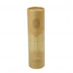 Recyclable Cosmetic Paper Tube DIAM 40mm Natural Kraft Paper Lip Balm Tubes for sale