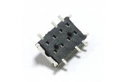 China 2 Position 10 Pin SMD 1P2T Vertical Slide Switch supplier