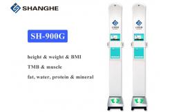 China Lcd Screen 10.1 Ultrasonic Adult child height weight scale Fat Measurement supplier