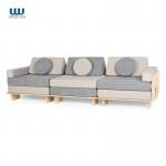 Wooden Frame Multi Functional Sectional Sofa Couch Furniture 3 Seats for sale