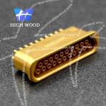 J30J SERIES Glass Sintered Gas Sealed Rectangular Electrical Connector , J30JM1-21ZKH2-Q1 for sale