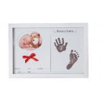 Customized Newborn Baby Hand And Footprint Frame Non Toxic Ink Pads For Shower Gift for sale