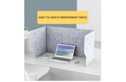 China Anti-Noise 100% Recyclable Polyester Fiber Pet Acoustic Desk Panel for Office supplier