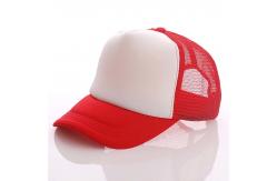 China OEM 5 Panel Trucker Cap Bulk Blank Trucker Mesh Hat Without Logo supplier