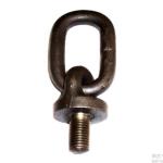 Galvanized Carbon Mild Steel Eye Bolt With Oval Link BS4278-2