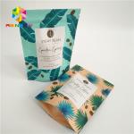 Custom Printed Stand Up Pouch Packaging Zipper Bag Resealable For Coffee Beans for sale