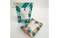 China Custom Printed Stand Up Pouch Packaging Zipper Bag Resealable For Coffee Beans supplier