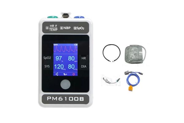 Portable Multi Parameter Patient Monitor With Ethernet Interface One Year Warranty