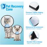 Adjustable Pet Training Collars White Comfy Dog Cat Cone Collar