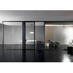 double glazed demountable transparent customized size tempered glazed partition wall for sale