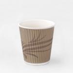 Bio Degradable Ripple Wall Paper Cup 12oz Hot Drinking Kraft Ripple Paper Cups for sale