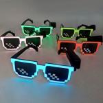 Mosaic Light Up LED Sunglasses Glowing With 3 Luminous Modes for sale