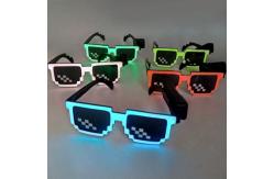 China Mosaic Light Up LED Sunglasses Glowing With 3 Luminous Modes supplier