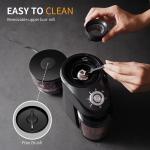 Touchscreen Professional Burr Grinder LED Light Automatic With Removable Bean Hopper