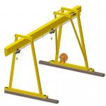 Electric Travelling Single Girder Gantry Crane Rubber Tyred Mobile Gantry 5T 10T for sale