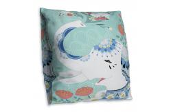 China Square Thin Chair Cushions , Printed No Fading Chair Seat Pads 500 - 1100G supplier