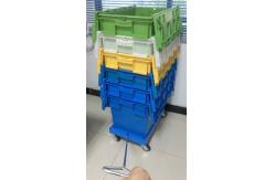 China 3 Inches Four PU Wheels Plastic Stacking Dolly Rudder Moving Customized supplier