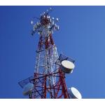 Heavy Duty Triangular Lattice Tower Resistant To 60 M/S Wind Multiple Antenna Brackets for sale