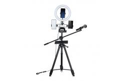 China Live Streaming Adjustable Bracket Multi Functional With Ring Light Phone Holders supplier