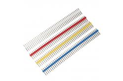 China Colored 40 Pins 2.54mm Single Row  Straight Pin Header Male Connector Strip for Arduino supplier
