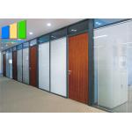 Aluminum Frame Soundproof Glass Partition Full Height Office Wall Divider for sale