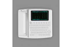 China Touch Screen Full Keyboard Electrocardiogram ECG Machine 12 Channel 12 Lead With Printer supplier