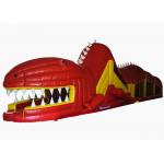 Big Inflatable The Crocodile Obstacle Course / Outdoor Games Inflatable The Crocodile Bouncer for sale