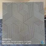 3D RIB Pattern Interlocking Garage Floor Tiles Waterproof Easy To Clean for sale