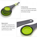 Collapsible Silicone Measuring Cups And Spoon Set