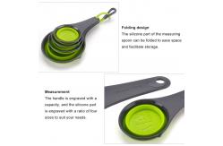 China Collapsible Silicone Measuring Cups And Spoon Set supplier