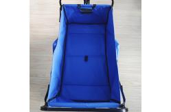 China Folding Wagon Stretching Handle Collapsible Camping Cart Folding Beach Trolley supplier