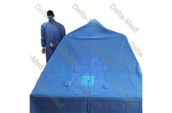 China Reinforced SMF Lower Extremity Disposable Surgical Drapes 20g 60g With Fenestration supplier