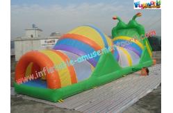 China Commercial Inflatables Obstacle Course , Inflatable Obstacle Tunnel Games With CE / EN14960 supplier