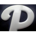 Shinny And White 3D Raised TPU Heat Transfer Patches Customized Design