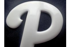 China Shinny And White 3D Raised TPU Heat Transfer Patches Customized Design supplier