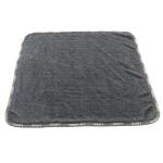 16X16 Microfiber Car Buffing Towel Black Ultra Thick 800GSM Twist Pile 70% Polyester 30% Polyamide New Arrived for sale