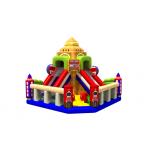 Fun Double High Dry Slide Inflatable Bunce Castle With PVC Material England Style for sale