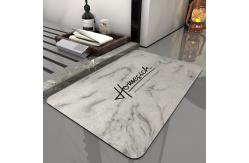 China Microfiber Anti Slip Bath Mat Quick Drying Super Absorbent supplier