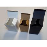 White Brown Black Pharmaceutical Packaging Box Without Printing For 10ml Vial Bottle for sale