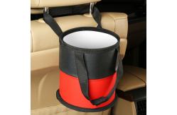 China Vehicle Car Accessories Trash Bin , Lightweight Car Garbage Bin Storage Bag supplier